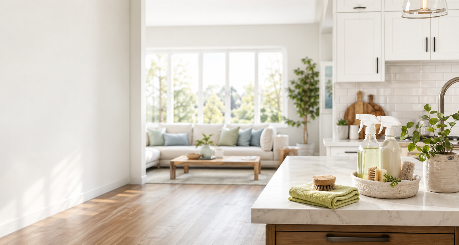 Bright clean home interior